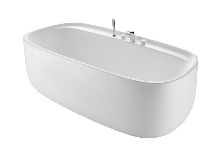 Ванна из материала Surfex Beyond 185х94 см, овальная, Roca 248453000 ...
