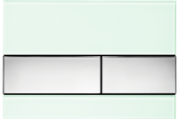 Клавиша смыва TECEsquare II клавиши хром глянцевый, зеленая, стекло, механическая, TECE 9240805 TECE