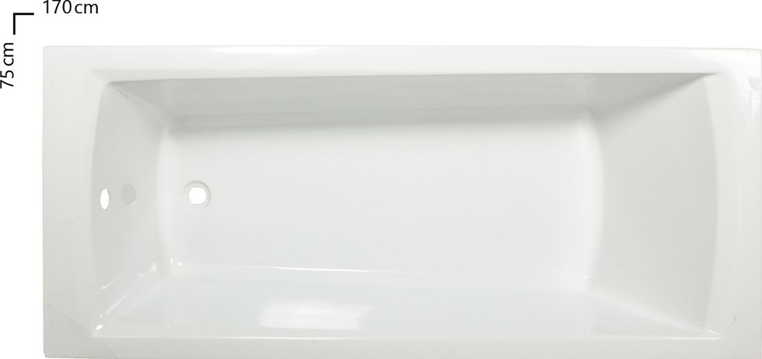 Акриловая ванна Domino Plus 180х80 см, Ravak C651R00000 купить в Москве