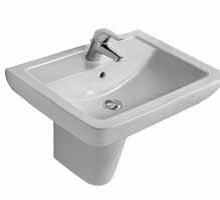 Подвесная раковина Eurovit 60х46х19 см, санфарфор, с отв. под смеситель, Ideal Standard V302901 Ideal Standard