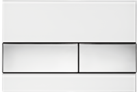 Клавиша смыва TECEsquare II клавиши хром глянцевый, сталь, механическая, белая, TECE 9240802 TECE