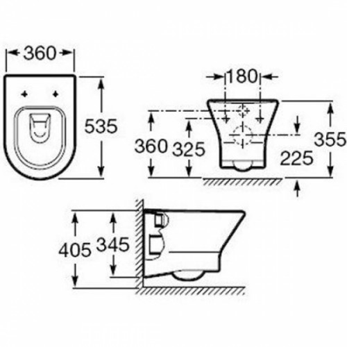 Подвесной унитаз grohe размеры