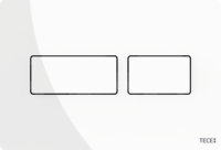 Клавиша смыва TECEsolid глянцевый, сталь, механическая, белая, TECE 9240432 TECE