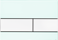 Клавиша смыва TECEsquare II клавиши белые, стекло, механическая, зеленая, TECE 9240803 TECE