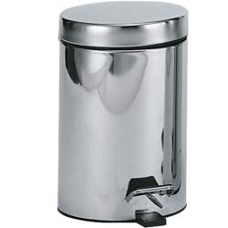 Корзина для мусора 30 л, с педалью, хром, Nofer 09100.30.B Nofer