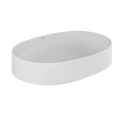 Накладная раковина RESA O 60х40х10,5 см, санфарфор, белый матовый, Kludi 58CW2053 Kludi