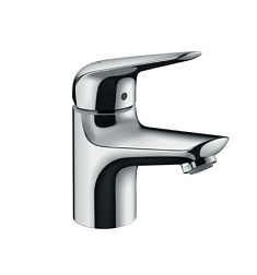 Смеситель для умывальника Novus неповоротный излив, без донного клапана, Hansgrohe 71024000 Hansgrohe