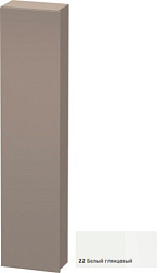 Шкаф-колонна DuraStyle 40х24х180 см, корпус-базальт матовый, фронт-белый глянцевый, левый, подвесной монтаж, Duravit DS1228L2243 Duravit