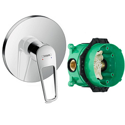 Встраиваемый в стену смеситель без излива Novus Loop 1 функция, Hansgrohe 71365000S Hansgrohe