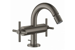 Смеситель для биде Atrio New графит, с донным клапаном, Grohe 24027AL3 Grohe