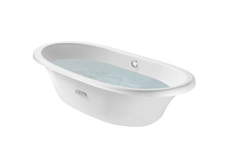 Чугунная ванна Newcast 170х85 см, цвет белый, овальная, антискользящее покр., Roca 233650007 Roca