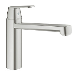 Смеситель для кухни Eurosmart Cosmopolitan неповоротный излив, стальной цвет, Grohe 30193DC0 Grohe