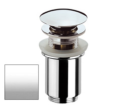 Сливной набор для раковины Ricambi E Accessori матовый, белый цвет, с переливом, Remer 905CC114BO Remer