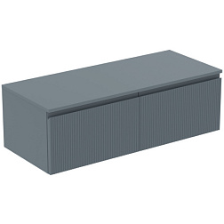 Модуль под раковину Finesse 120,2х50,5х37,8 см, 2 ящика (расположены рядом), со столешницей, пепельно-голубой матовый, Ideal Standard E3436UQ Ideal Standard