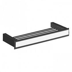 Полка для полотенец Eleganza 30 см, цвет черный, Gessi 46547-706 Gessi