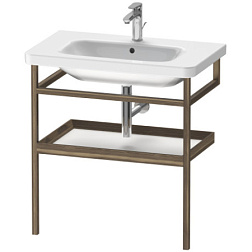 Консоль для раковины DuraStyle 74х44х80,5 см, чёрный орех / белый матовый, Duravit DS988201877 Duravit