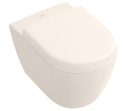 Подвесной унитаз Subway 2.0 37х56 см, пергамон, с покрытием ceramicplus, безободковый, без сиденья, Villeroy&Boch 5614R0R3 Villeroy&Boch