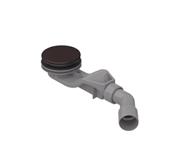 Сифон для поддона BetteSolid черный матовый, горизонтальный выпуск, Bette B597-401 Bette