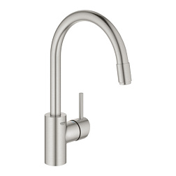 Смеситель для кухни с выдвижной лейкой Concetto 36 см, стальной цвет, Grohe 32663DC3 Grohe