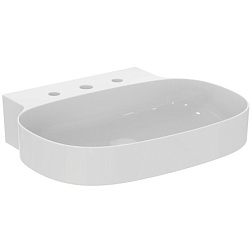 Подвесная раковина Linda-X 60х50х13,5 см, с 3 отверстиями под смеситель, санфарфор, с отв. под смеситель, Ideal Standard T498901 Ideal Standard