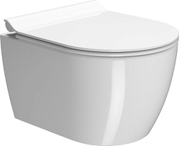 Подвесной унитаз Pura 35х46 см, безободковый, без сиденья, тихий смыв, GSI 8802FR211 GSI