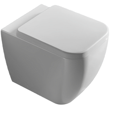 Подвесной унитаз Bianca 36х52 см, square, без сиденья, Hatria Y1X401*** Hatria