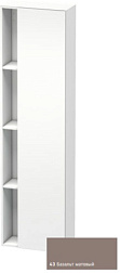 Шкаф-колонна DuraStyle 50х24х180 см, корпус-белый матовый, фронт-базальт матовый, правый, подвесной монтаж, Duravit DS1248R4318 Duravit