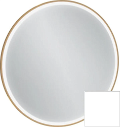 Зеркало Odeon Rive Gauche 90х90 см, лакированная рама белый сатин, с подсветкой, Jacob Delafon EB1290-F30 Jacob Delafon