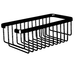 Подвесной контейнер для ванны Niza 25,9х12,4 см, цвет черный, Nofer 09054.BK Nofer