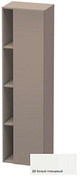 Шкаф-колонна DuraStyle 50х36х180 см, корпус-базальт матовый, фронт-белый глянцевый, правый, подвесной монтаж, Duravit DS1249R2243 Duravit