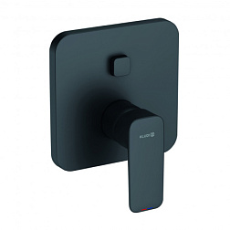 Лицевая часть встраиваемого смесителя Pure&Style матовый, 2 функции, чёрный цвет, Kludi 406593975 Kludi