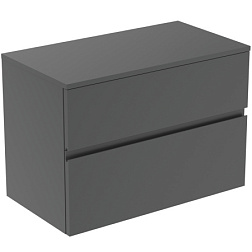 Модуль под раковину Finesse 80,2х44х55,8 см, со столешницей, антрацит матовый (лак), Ideal Standard E3423Y2 Ideal Standard