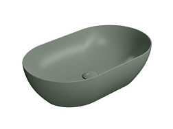 Накладная раковина Color-elements 60х37х16 см, цвет agave matte, санфаянс, GSI 883404 GSI