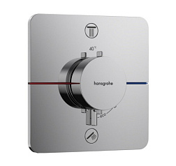 Лицевая часть встраиваемого смесителя ShowerSelect Comfort Q с термостатом, 2 функции, Hansgrohe 15583000 Hansgrohe