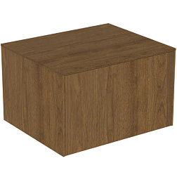 Модуль под раковину Conca 60х50,5х37 см, без выреза в столешнице, темный орех, система push-to-open, Ideal Standard T4311Y5 Ideal Standard