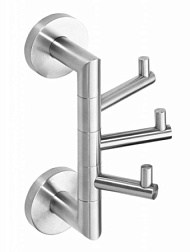Крючок Neo тройной, цвет стальной, Bemeta 104206075 Bemeta