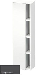 Шкаф-колонна DuraStyle 50х36х180 см, корпус-белый матовый, фронт-графит матовый, левый, подвесной монтаж, Duravit DS1249L4918 Duravit