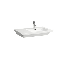 Подвесная раковина Living Square 75х48х12,5 см, с 1 отверстием для смесителя, с переливом, санфарфор, Laufen 8.1743.9.000.104.1 Laufen