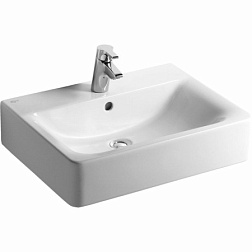 Подвесная раковина Connect Cube 55х37,5х14 см, санфарфор, Ideal Standard E788601 Ideal Standard