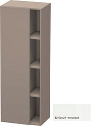Шкаф-колонна DuraStyle 50х36х140 см, корпус-базальт матовый, фронт-белый глянцевый, левый, подвесной монтаж, Duravit DS1239L2243 Duravit