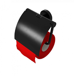 Держатель туалетной бумаги Nemox Black цвет черный, с крышкой, Geesa 916508-06 Geesa