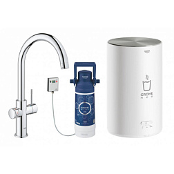 Кухонный смеситель для фильтра Red Duo с фильтром и бойлером m-size, Grohe 30083001 Grohe