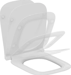 Сиденье для унитаза I.life B тонкое, дюропласт, с микролифтом, быстросъемное, Ideal Standard T5003HY Ideal Standard