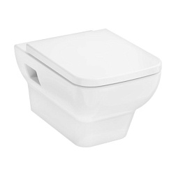 Подвесной унитаз CreekTide Q 36х54 см, сиденье с микролифтом, безободковый, с сиденьем, Hansgrohe HGSET001 Hansgrohe