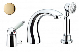 Смеситель на борт ванны Imperial на 3 отв., золото, Fiore 83OO5105 Fiore