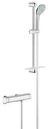 Настенный смеситель без излива Grohtherm с лейкой, термостат, Grohe 34195001 Grohe