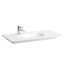 Подвесная раковина Palomba collection 100х48х12 см, прямоугольная, отв. для смесителя слева, санфарфор, Laufen 8.1780.6.000.105.1 Laufen