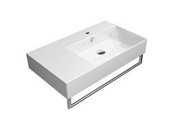 Подвесная раковина Kube-x 80х47х13 см, extraglaze, санфаянс, GSI 9457111 GSI