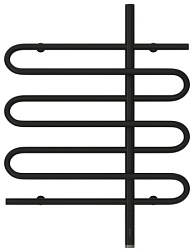 Электрический полотенцесушитель Эпатаж 60х80 см, черный матовый, правый, с терморегулятором, Сунержа 31-0551-8060 Сунержа