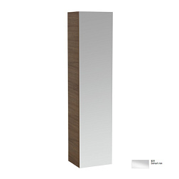 Шкаф-колонна Alessi One 40х30х170 см, белый лак, 1 дверь зеркальная с двух сторон, 2 полки, 2 ящика, правый, подвесной монтаж, Laufen 4.5804.2.097.631.1 Laufen